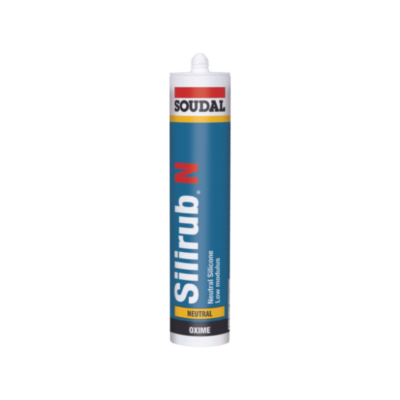 Silicone Silirub N Preto 300ml Soudal