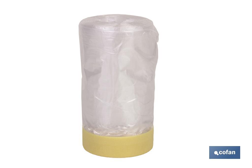 Rolo De Fita Crepe Com Plástico 80º 60cm x 22.5m