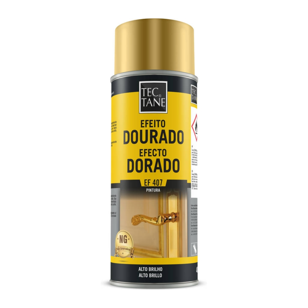 Spray Tinta Efeito Dourado 400ml