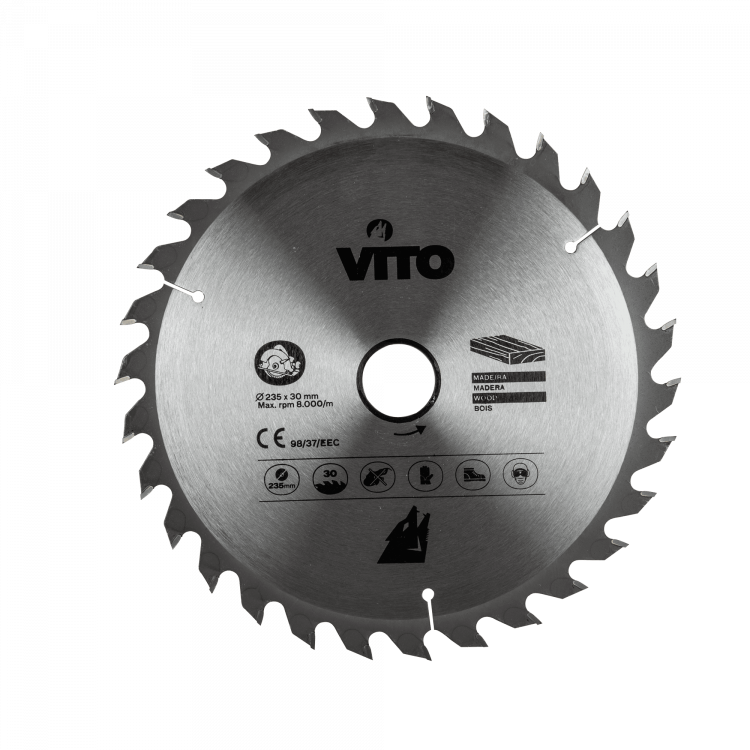 Disco Pastilhado Circular para Madeira 235mm