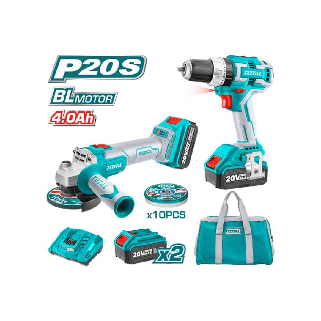 Pack Aparafusadora 20V + Rebarbadora 20V