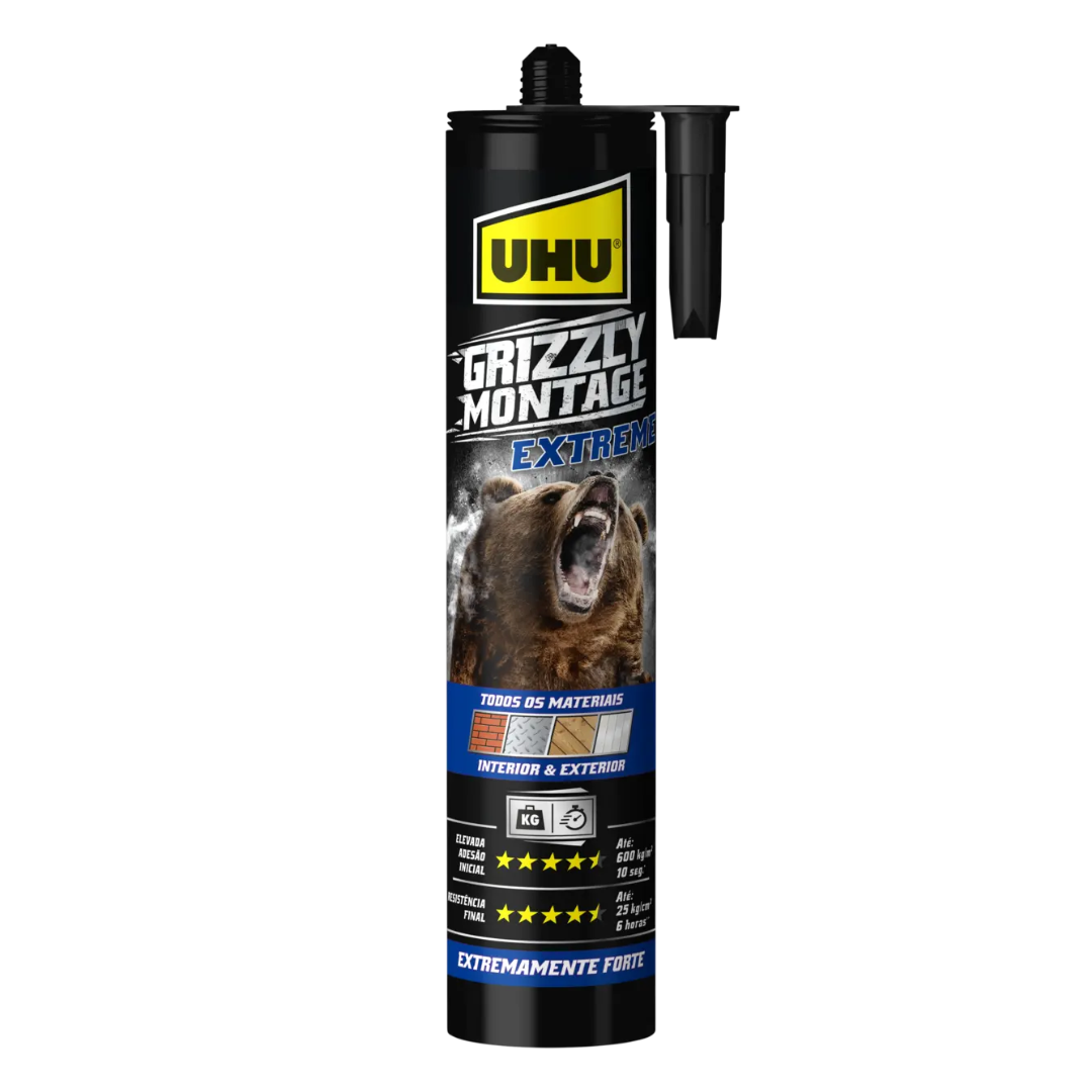 UHU Grizzly Montage Extreme Branca 435Gr