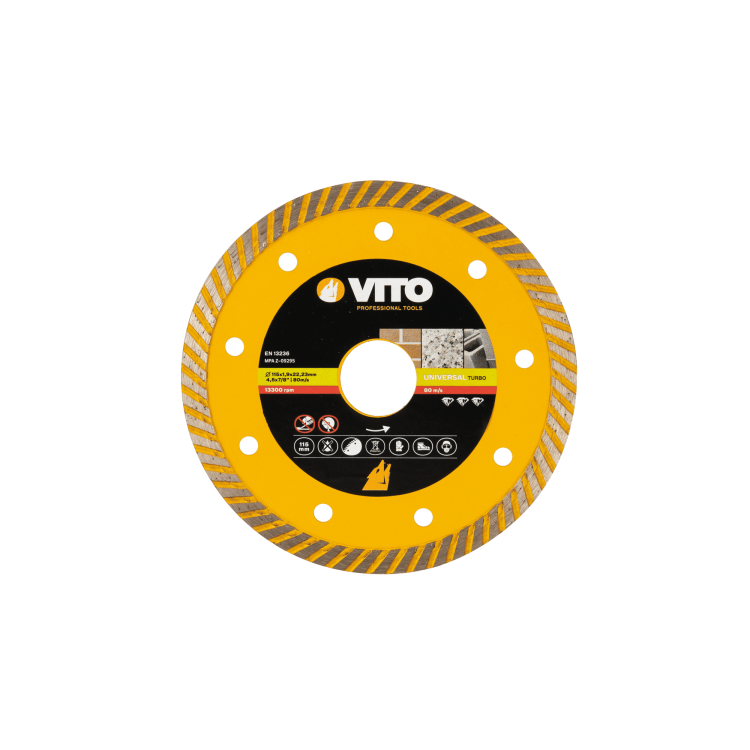 Disco de Diamante Turbo Universal 115mm